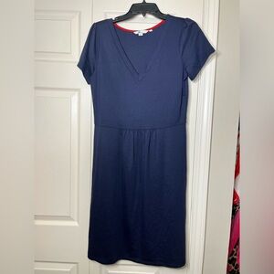Boden Women's Vneck Navy Blue Dress